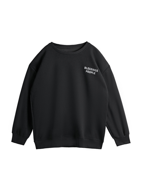 Men's Moon Shape Print Sweatshirt-1
