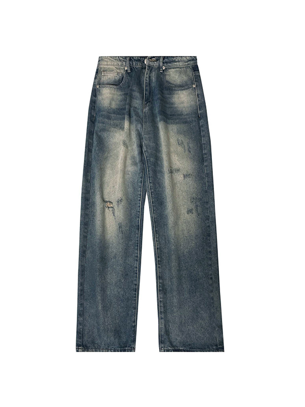 Hip Pop Tattered Boyfriend Jeans-4