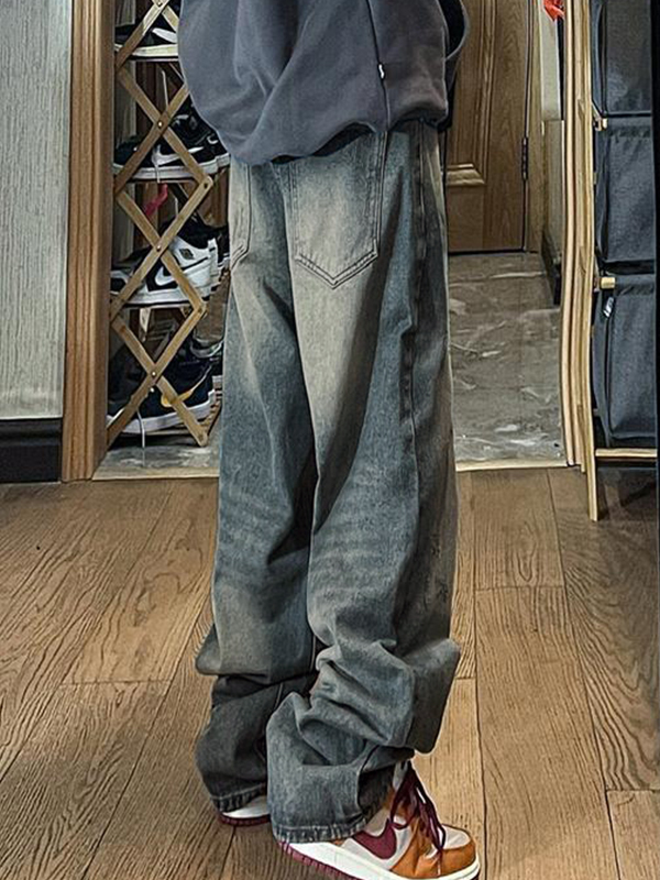 Hip Pop Tattered Boyfriend Jeans-3