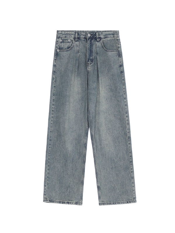 Vintage Light Wash Boyfriend Jeans-5