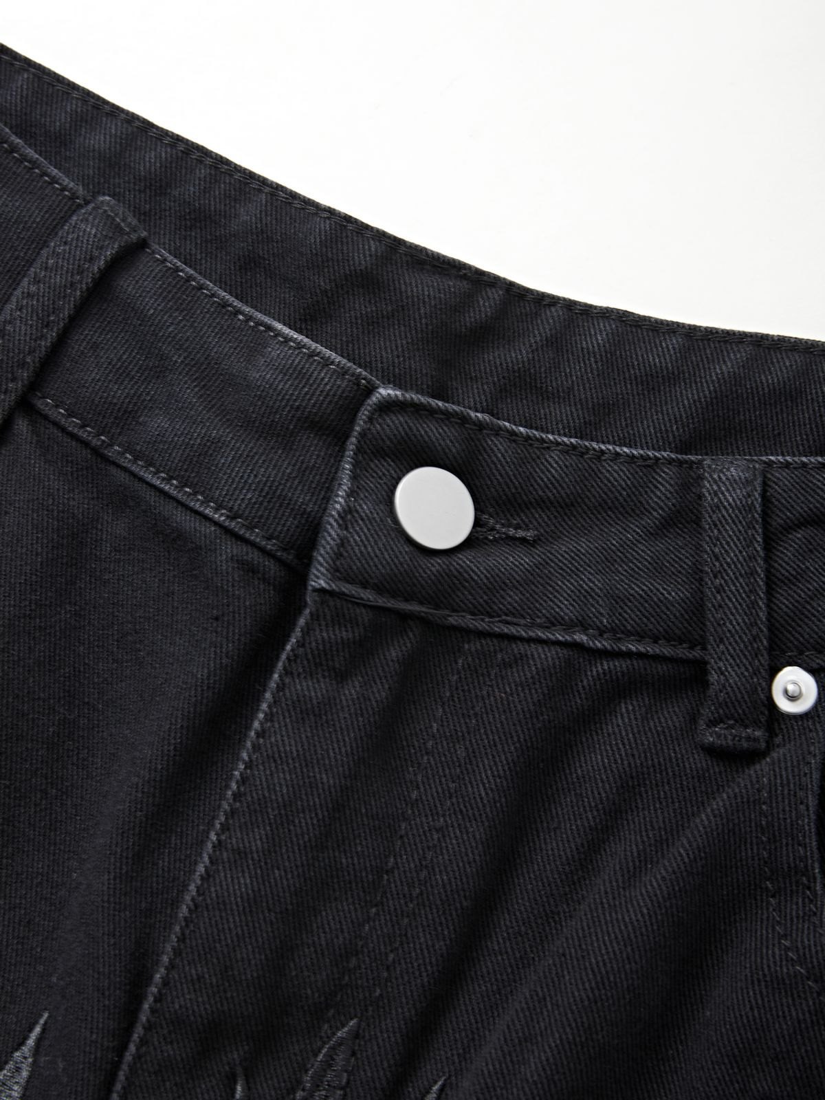 Men's Washed Revenge Straight Leg Jeans-5