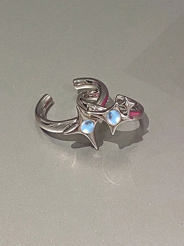 Astral Moonstone Open Gemstone Ring-3