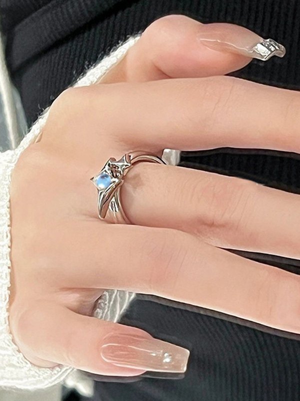 Astral Moonstone Open Gemstone Ring-1