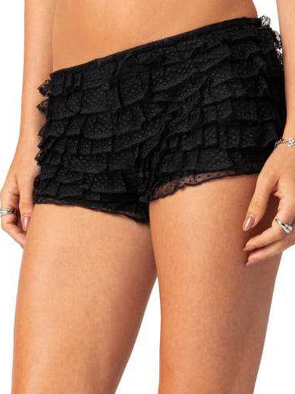 Lace Multi Layered Shorts-1
