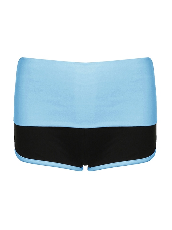 Sporty Contrast Low Rise Shorts-2