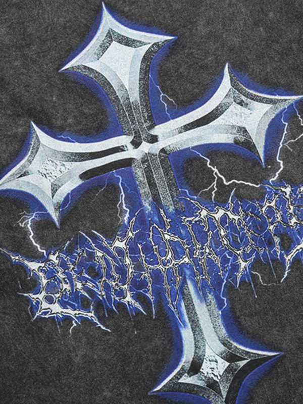 Men's Cross Oversized Short Sleeve Tee-2