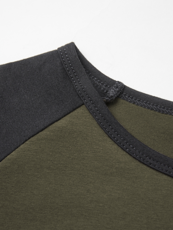 Contrast Raglan Slim Short Sleeve Tee-6