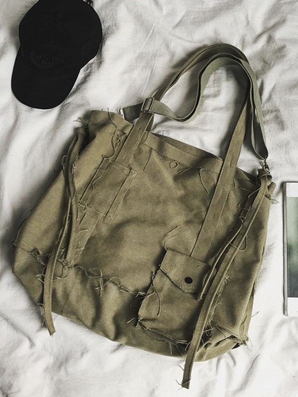 Raw Edge Large Crossbody Bag-1