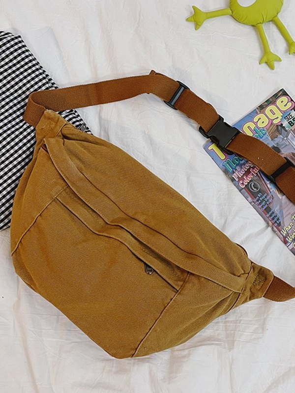 Vintage Wash Capacity Crossbody Bag-3