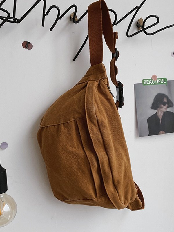Vintage Wash Capacity Crossbody Bag-5