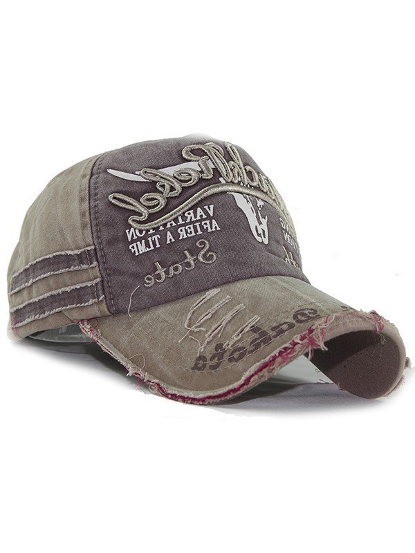 Vintage Embroidered Distressed Baseball Cap-1