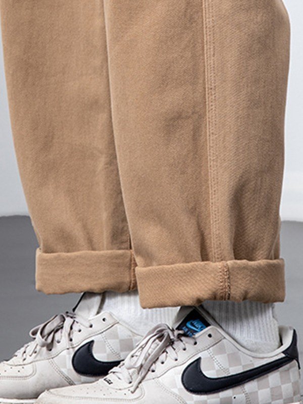 Men's Casual Straight Leg Cargo Pants-4