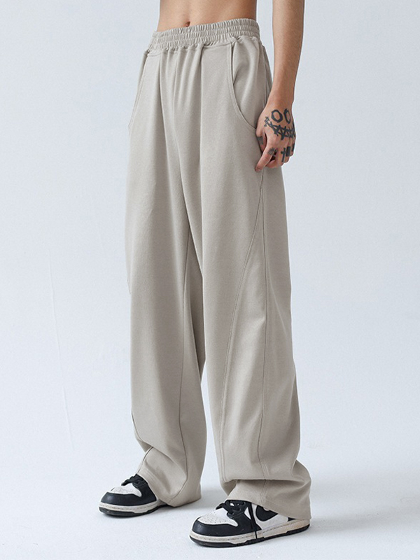 Men's Paneled Loose Casual Pants-1