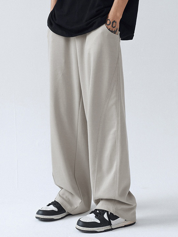 Men's Paneled Loose Casual Pants-4