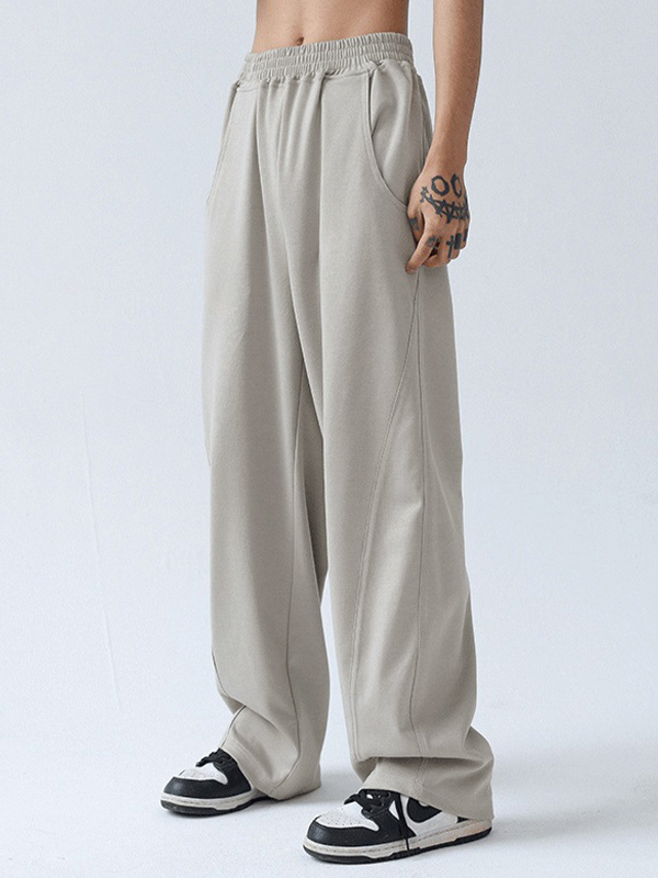 Men's Paneled Loose Casual Pants-5