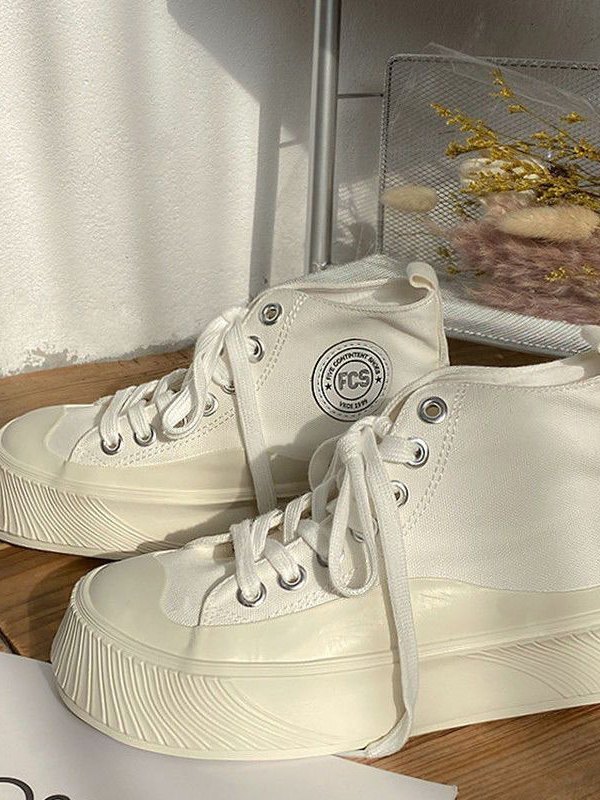 Contrast Sole High Top Sneaker-1