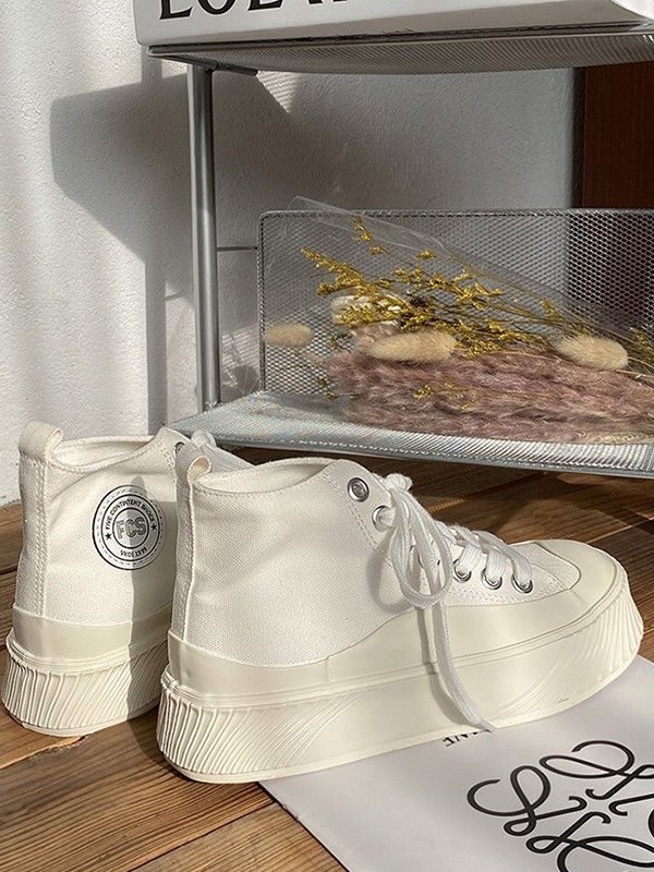 Contrast Sole High Top Sneaker-4