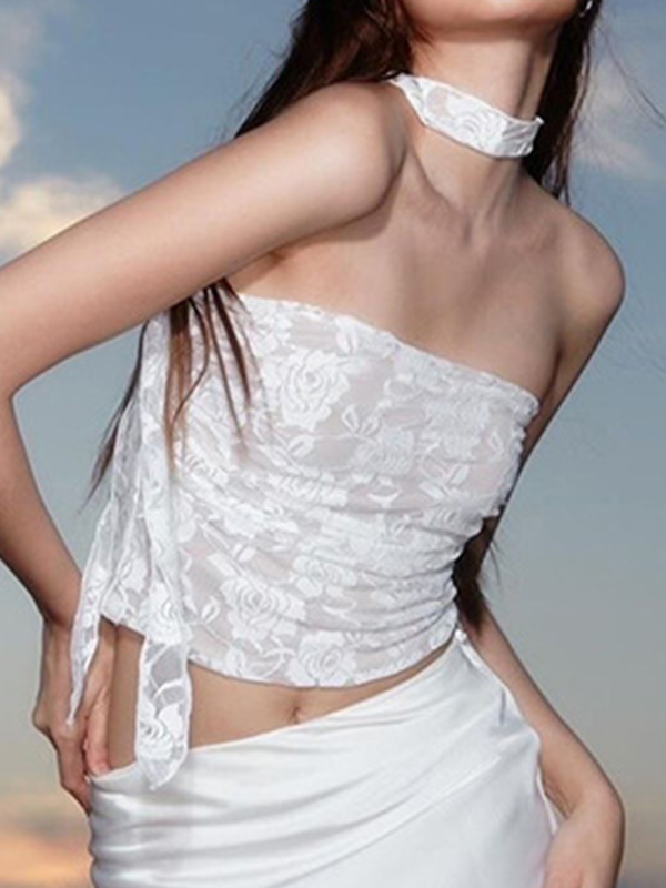 Flower Print Bandeau Top-1